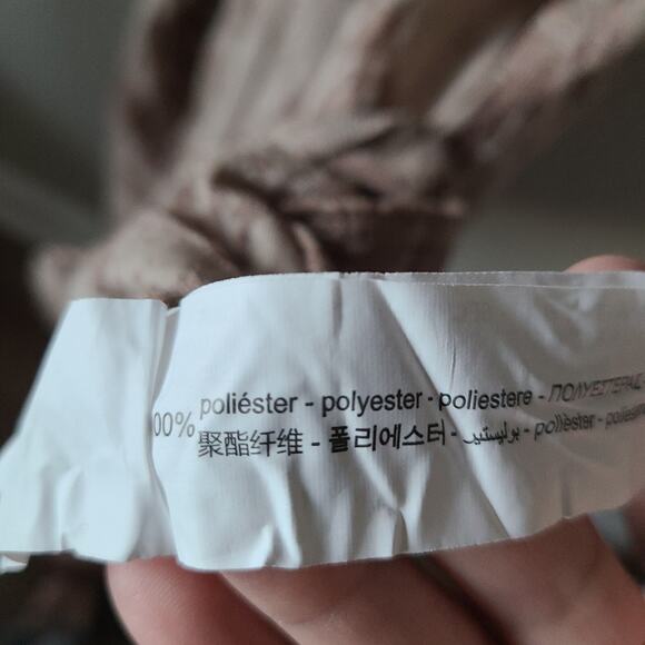 Zara Floral Midi Dress Sz Large Long Mock Neck Party Career Belt‎ - Picture 11 of 11